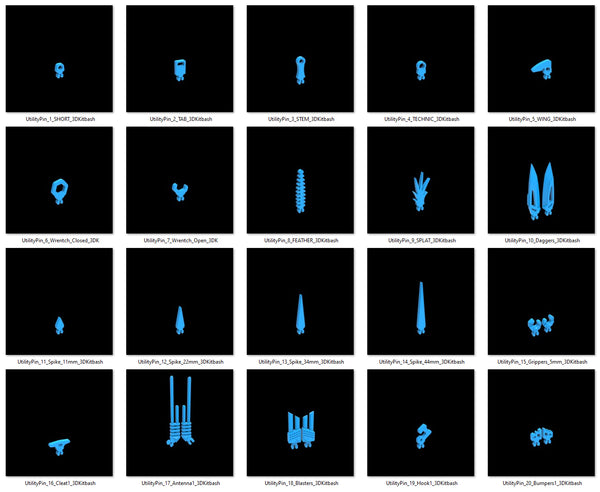 25x Utility Pin Customization Kit - v1