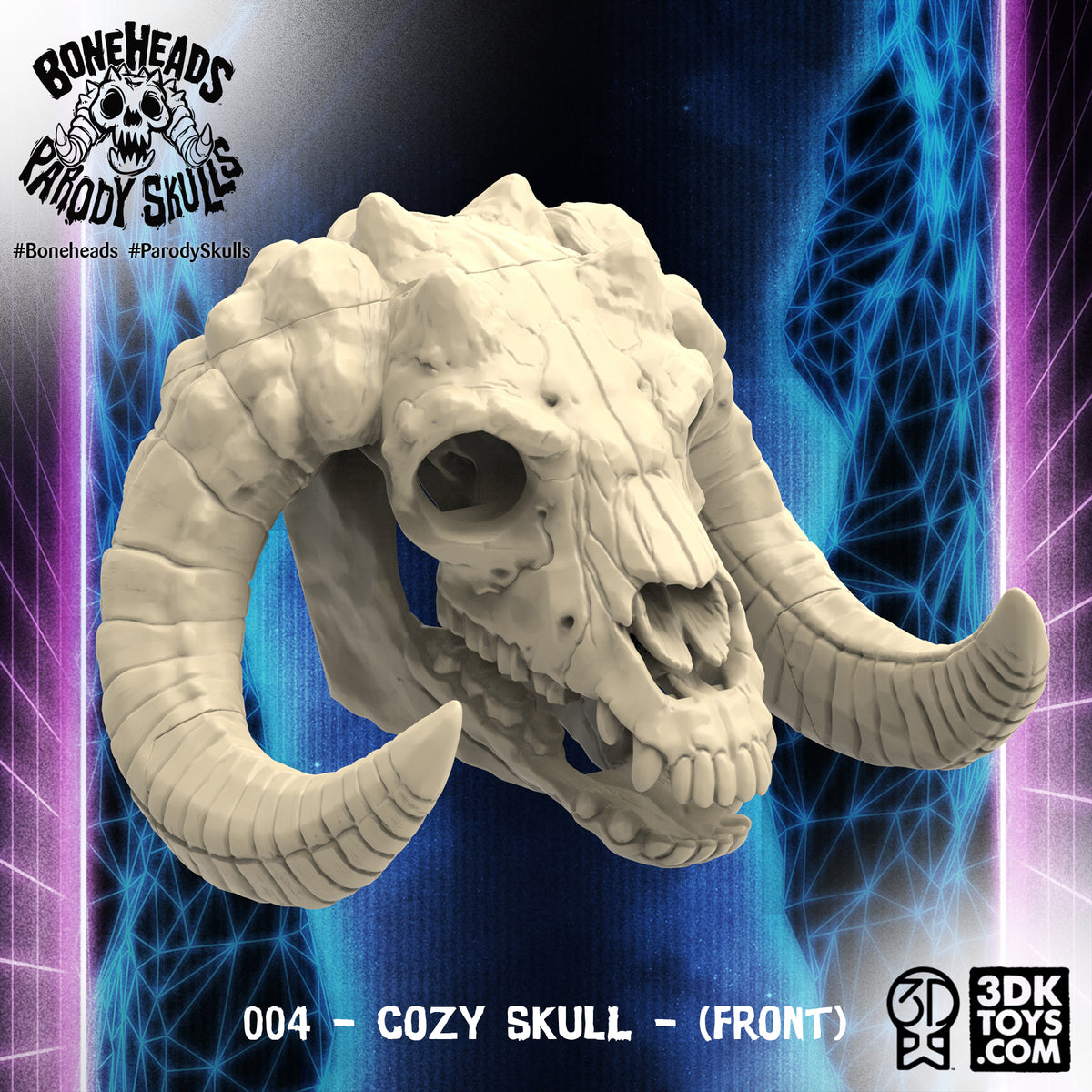 004 Cozy Skull | 3D Print The Entire Parody Skull Collection