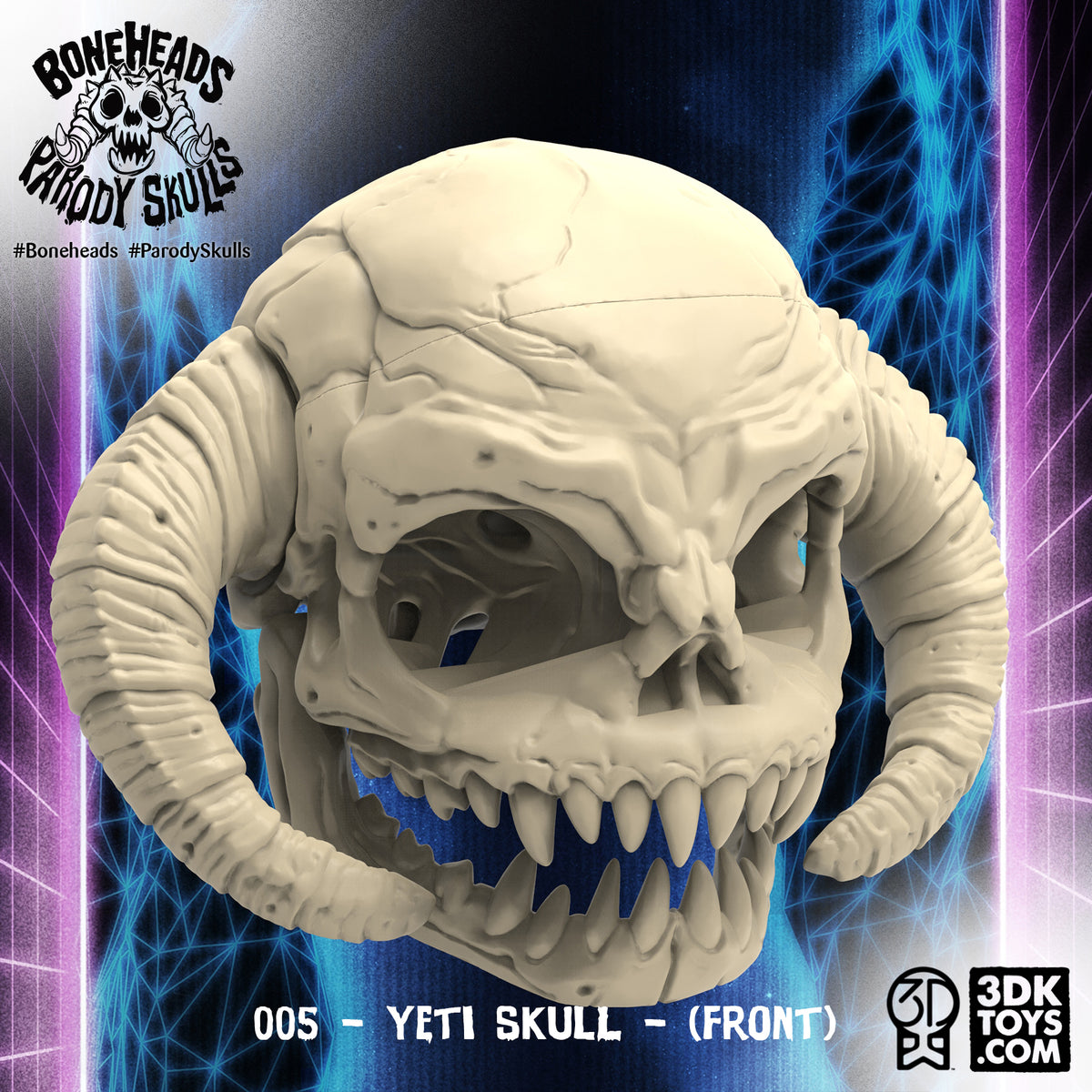 005 Yeti Skull | 3D Print The Entire Parody Skull Collection