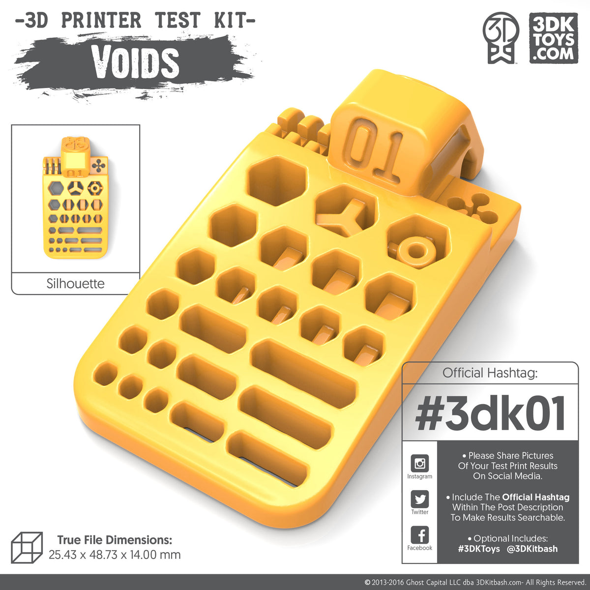 3D Printer Test Kit - For 3D Printing – 3DKitbash
