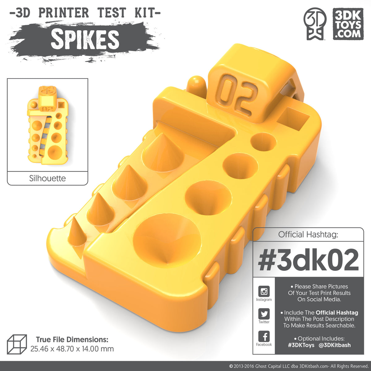 3D Printer Test Kit - For 3D Printing – 3DKitbash