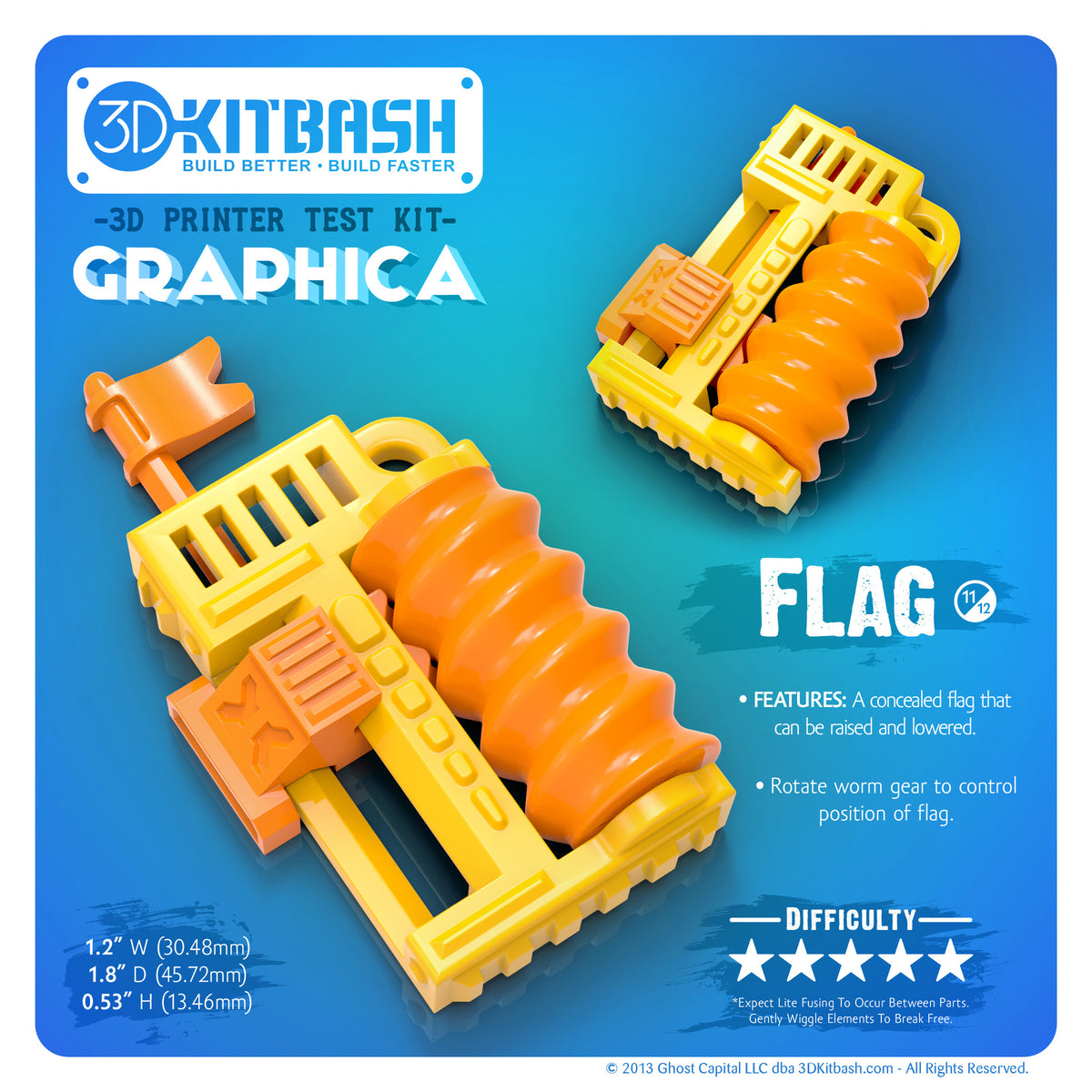 Flag - For 3D Printing – 3DKitbash