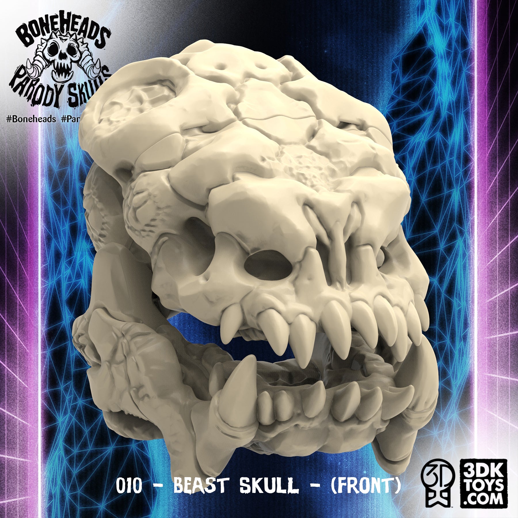 010 Beast Skull | 3D Print The Entire Parody Skull