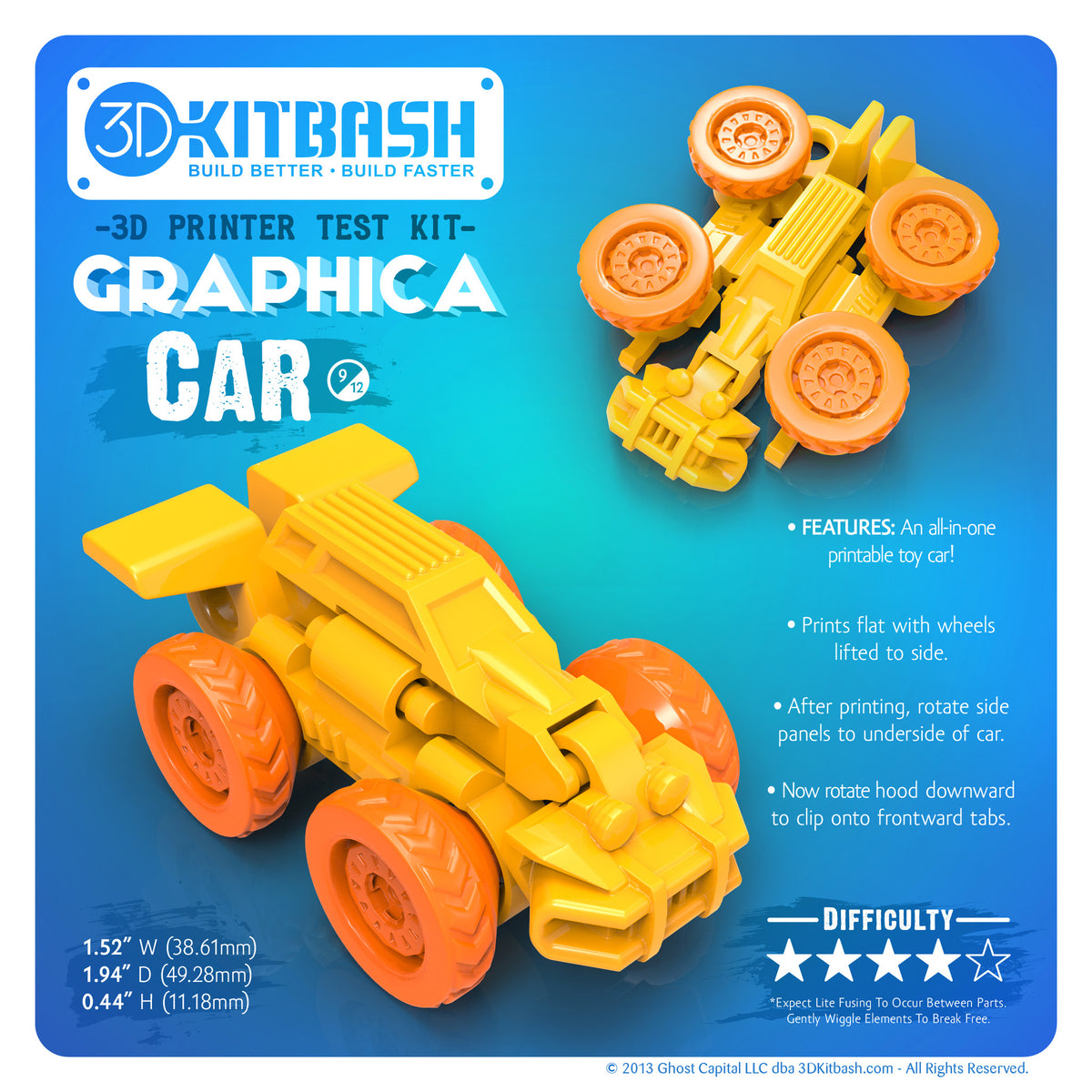 Toy Car - For 3D Printing – 3DKitbash