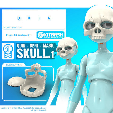 Quin The 3D Printable Doll 3DKitbash